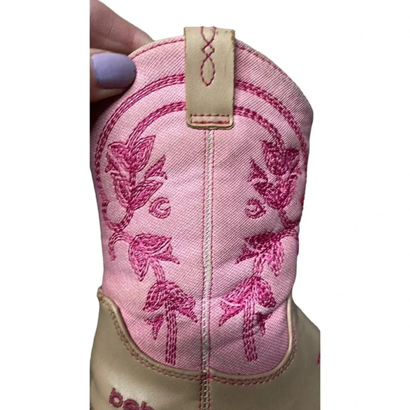 Bebe Girl's Pink Cowboy/Western Boots Size 8 - Picture 11 of 12